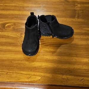 Falls Creek Kids Black Suede Boots